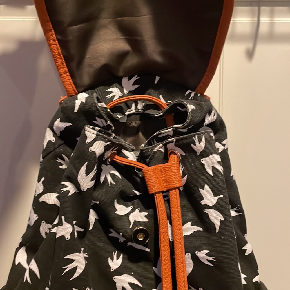 Drawstring Canvas Backpack - image 3